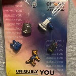 CROCS Police-Themed Jibbitz Charms Set